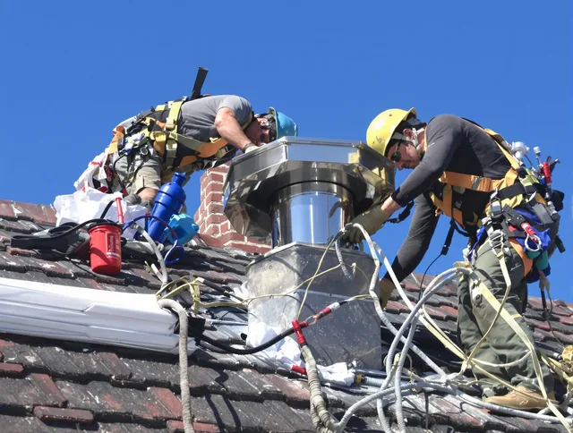 Protective chimney cap installed by Fountain Chimney Sweep in Fountain, CO