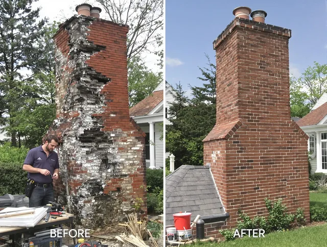 Fountain Chimney Sweep performing a full chimney restoration in Fountain, CO
