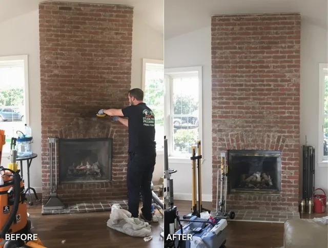 Finished chimney sweeping service by Fountain Chimney Sweep in Fountain, CO