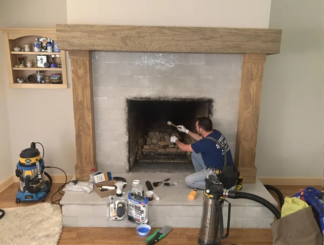 Detailed creosote removal process by Fountain Chimney Sweep in Fountain, CO