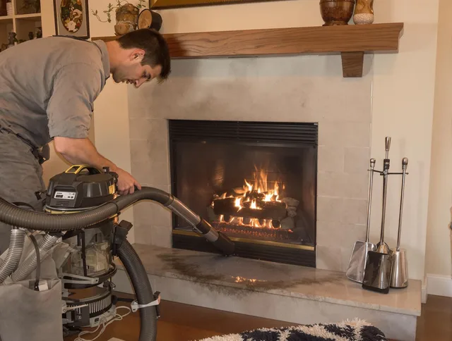 Routine fireplace upkeep by Fountain Chimney Sweep in Fountain, CO