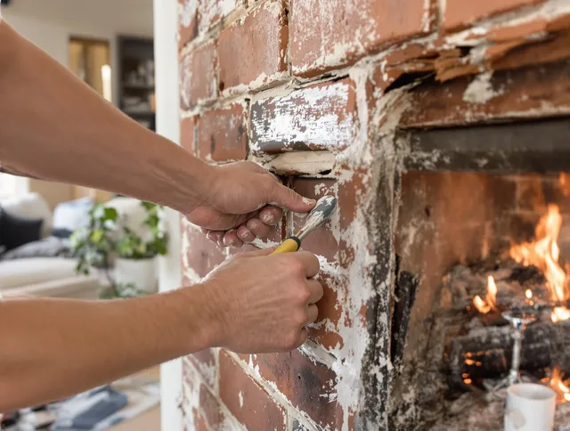 Routine fireplace repair by Fountain Chimney Sweep in Fountain, CO