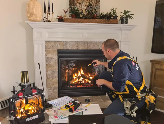 Safety-focused fireplace inspection by Fountain Chimney Sweep in Fountain, CO
